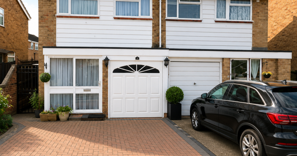Garage conversion at Westmede in Chigwell