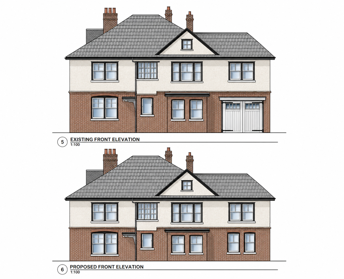 Elevations-garage-conversion-the-avenue-bushey